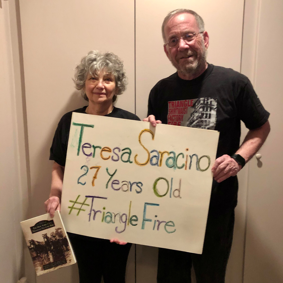 Adrienne Andi Sosin & Joel Sosinsky RTFC Board Secretary, Co-Authors of The NYC Triangle Factory Fire